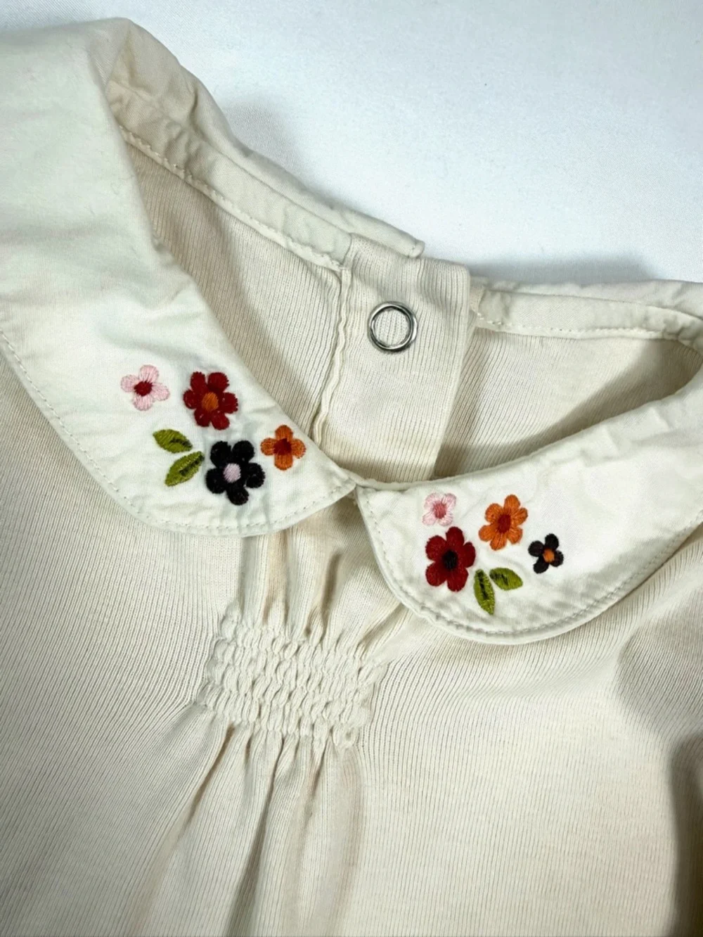 VINTAGE GYMBOREE 2006 Floral Collar Peter Pan Bodysuit 2T Cottagecore‎ Classic